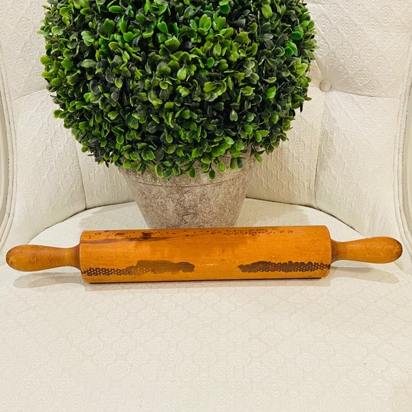Vintage Farmhouse Primitive Wooden Rolling Pin